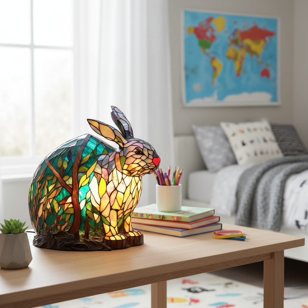Noppie – Livfull kaninnattlampa