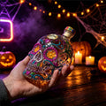 Hand-Blown Skull Liquor Flaska & Tumbler Set