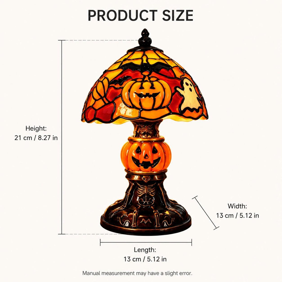 TIFFANY HAUNTED PUMPKIN LAMP
