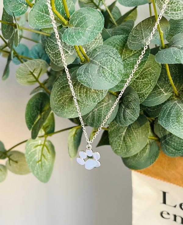 Elegant silverfärgat tasshalsband i rostfritt stål