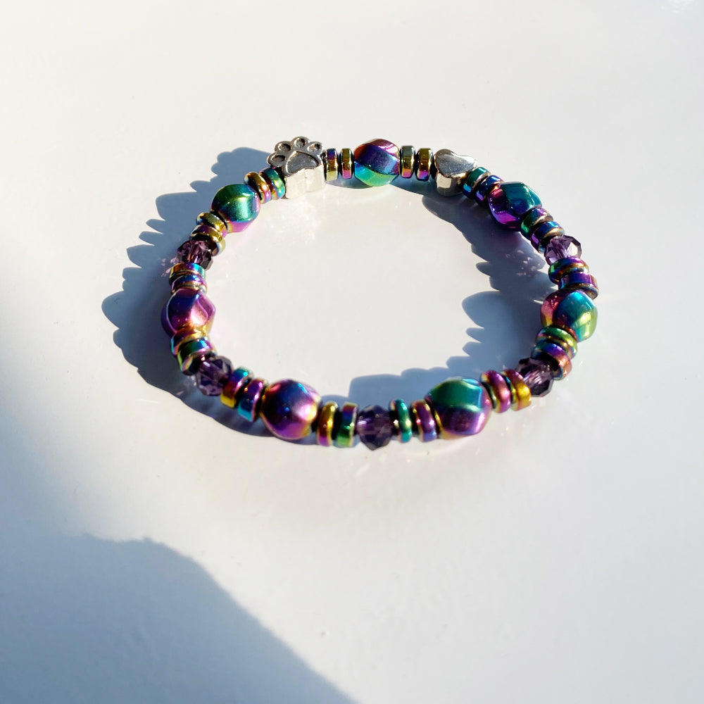 Magnetiskt armband med tassberlock