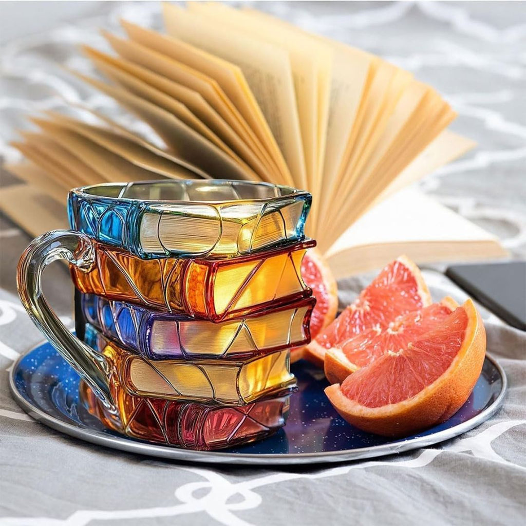 Unique Handgjord 3D Happiness Mug for Reading Enthusiasts
