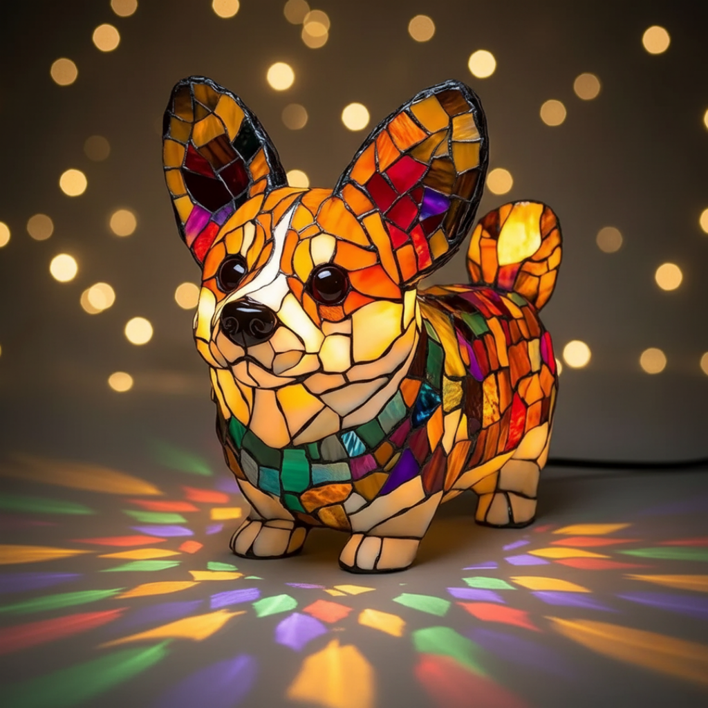 Strålande corgi
