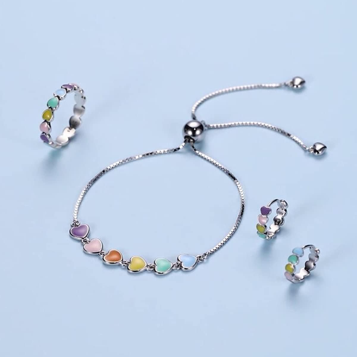 Justerbart armband i sterlingsilver med hundtassar