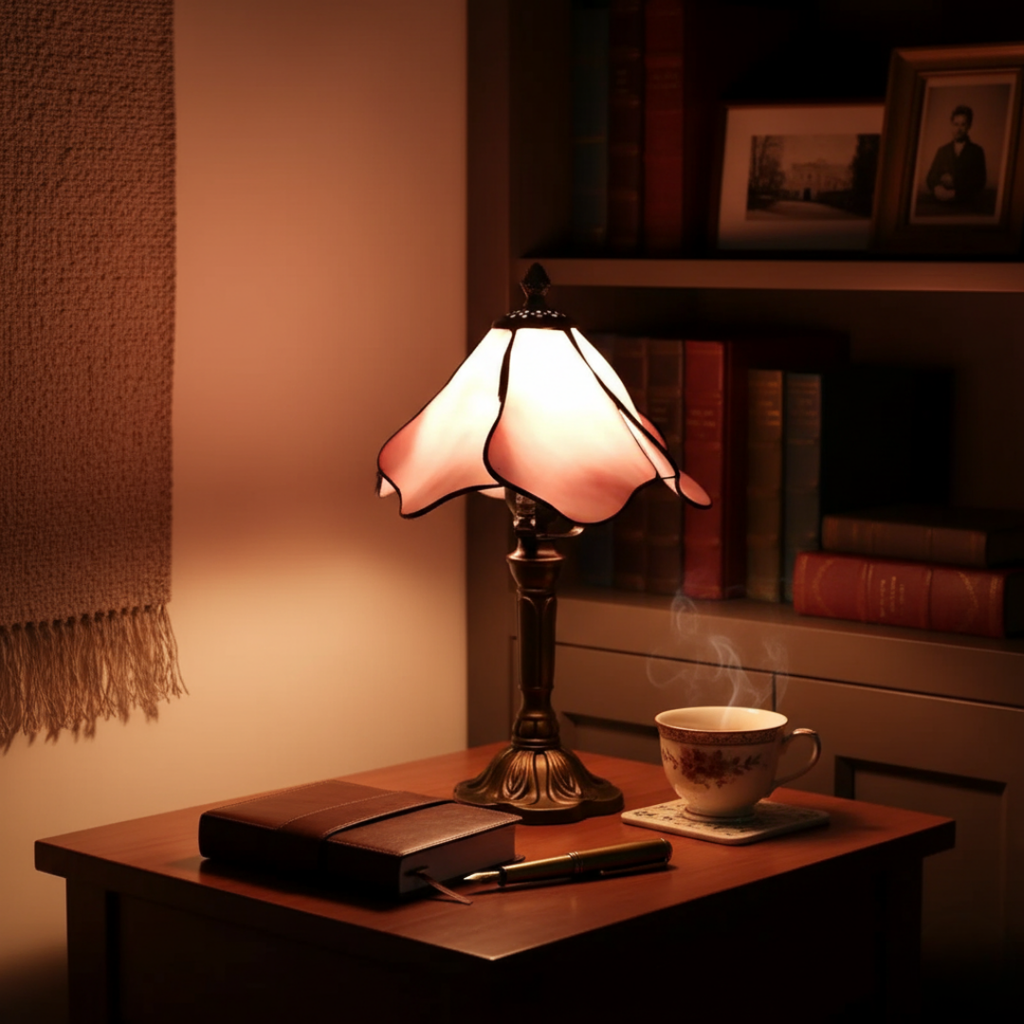 BLUSHEN | KLASSISK TIFFANY-LAMPA MED BLOMMOR