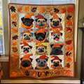 Adorable Pug Blanket