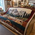 Alpine Lake Scene Blanket