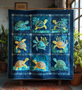 Aquatic Dream Art Quilt Hanging