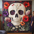 Artful Skull Blanket