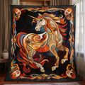 Artistic Horse-Themed Blanket