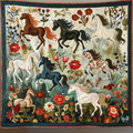 Artistic Mystical Steeds Blanket