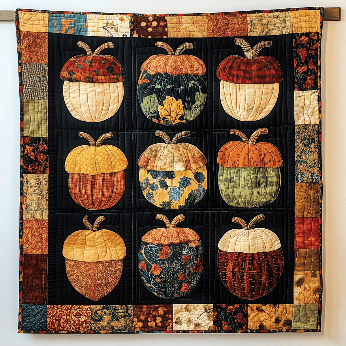 Autumn Acorn Blanket