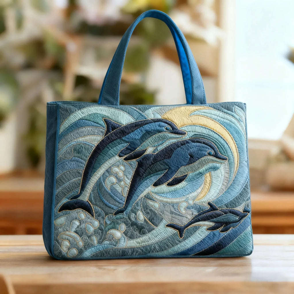 Artisan Dolphin Tygkasse Inspired by the Ocean