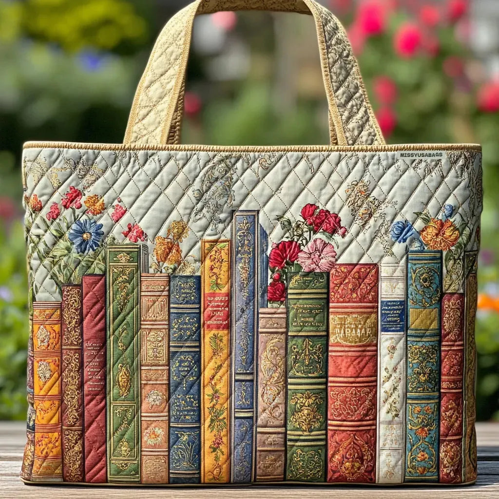 Quilted Förtrollad Library Tote
