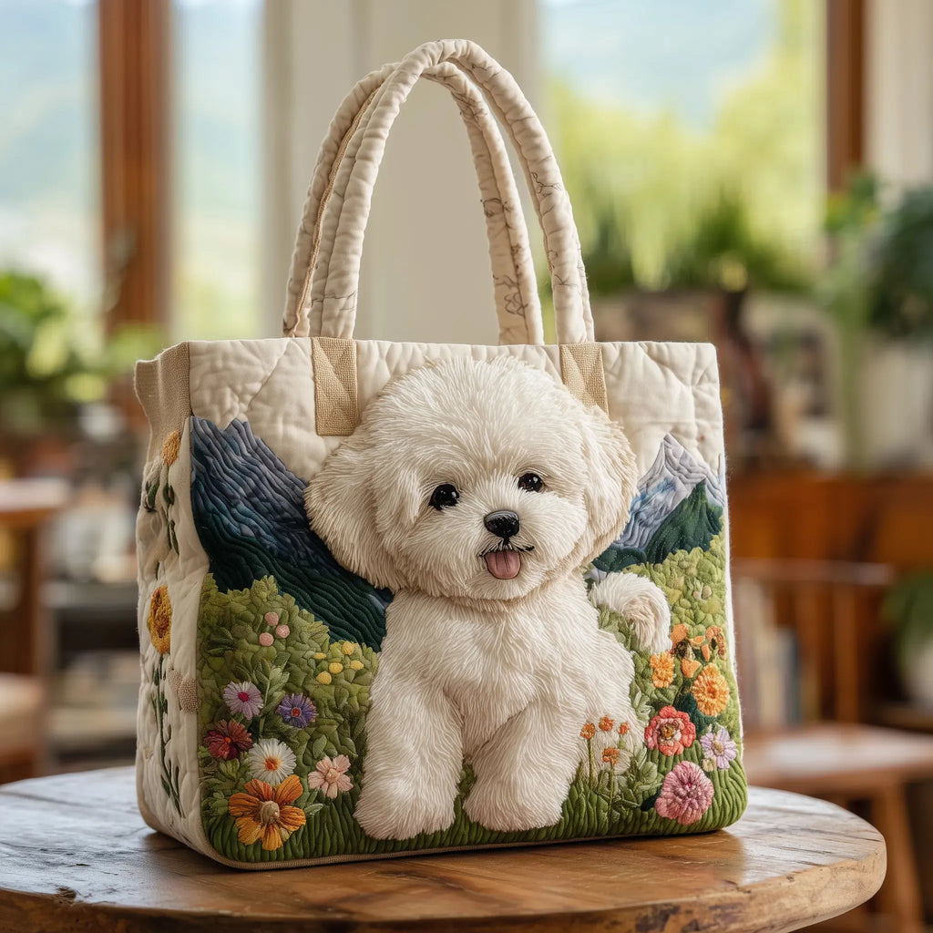 Charming Quilted Tote for Hund Lovers