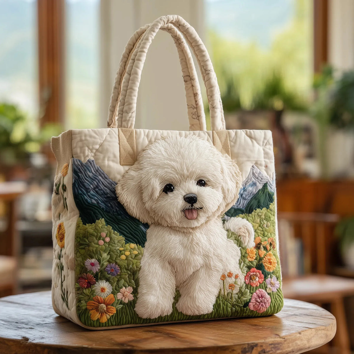 Charming Quilted Tote for Hund Lovers