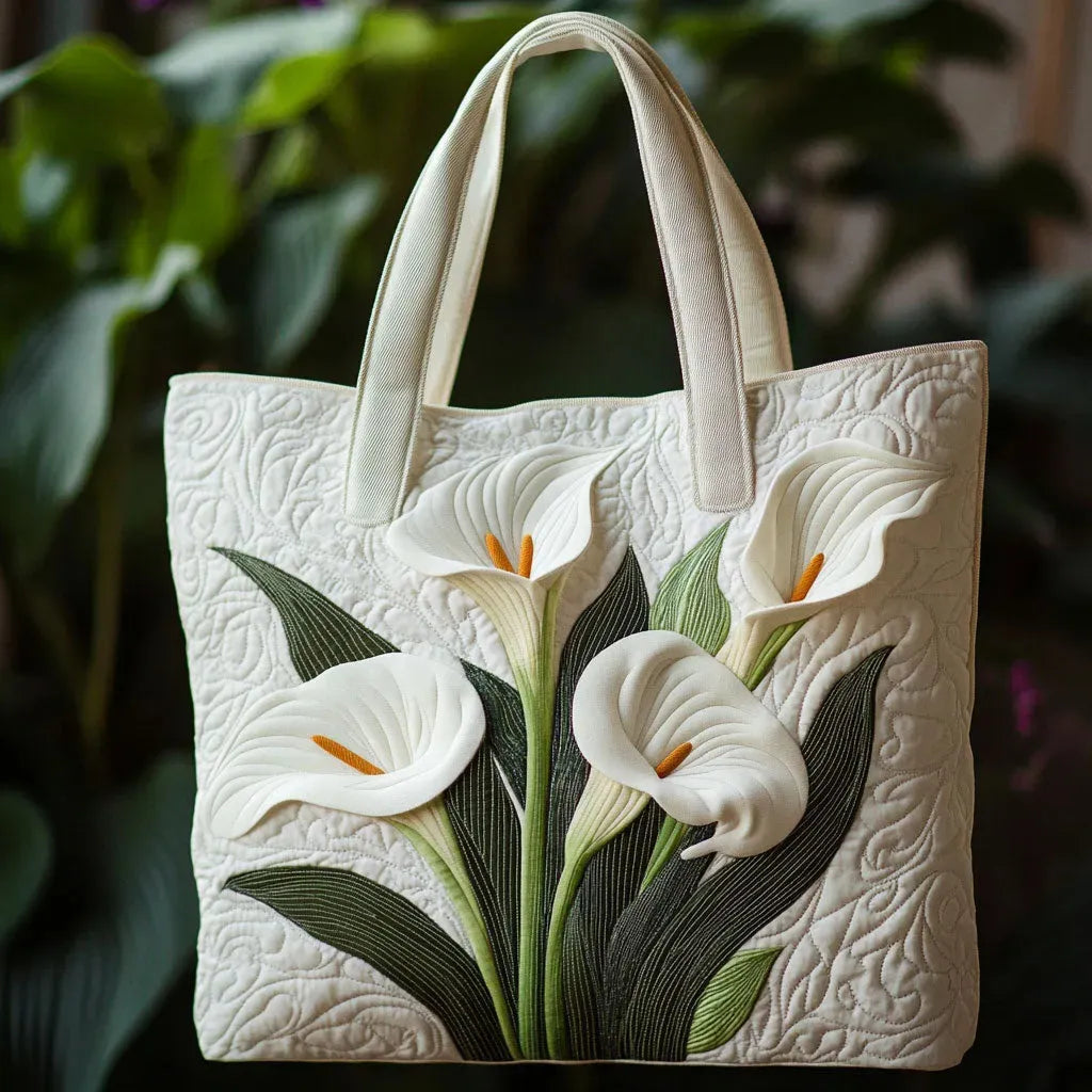 Quilted Vit Calla Lily Handbag