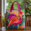 Rainbow Flamingo Padded Tygkasse