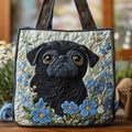 Blå-Eyed Mops Charm Tygkasse