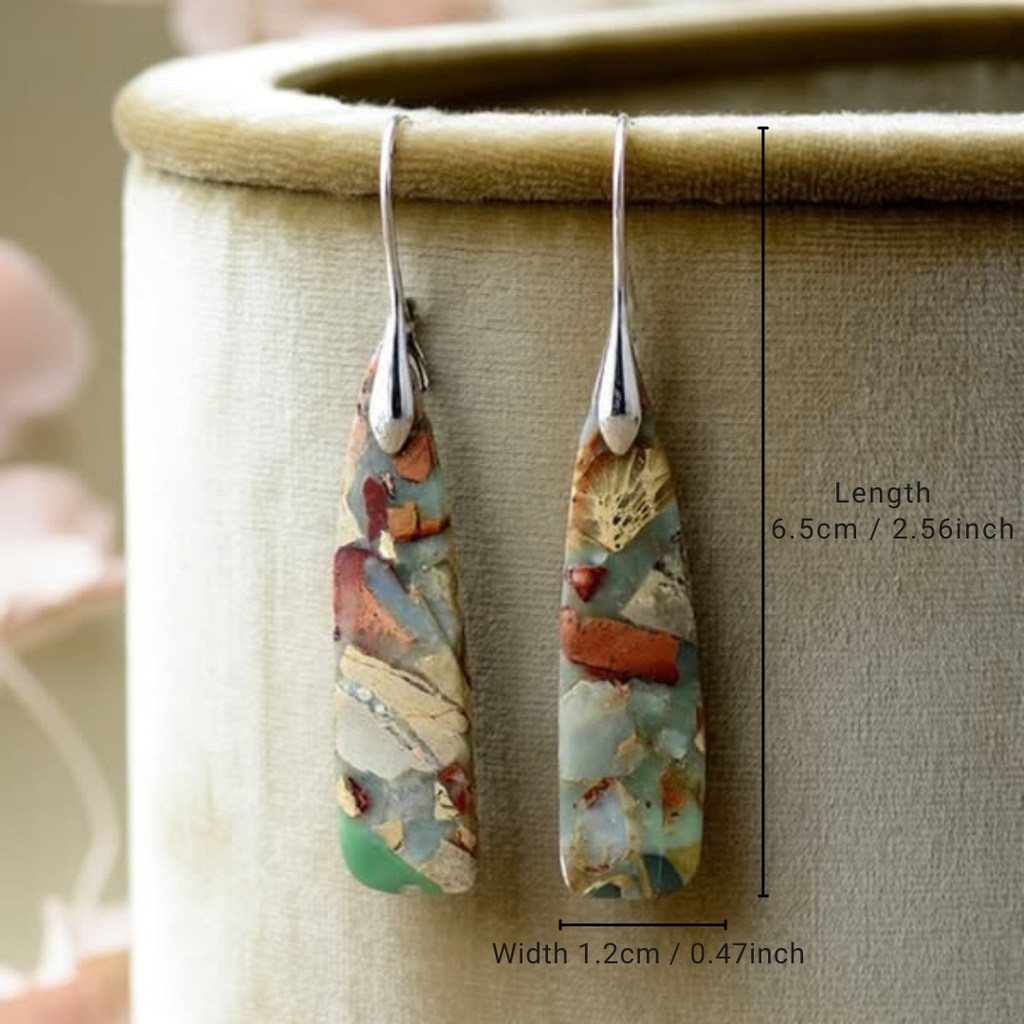 Charm – vintageörhängen med natursten