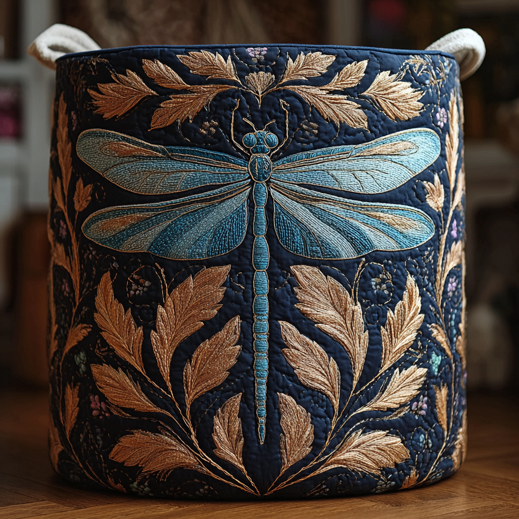 Colourful Dragonfly Laundry Basket