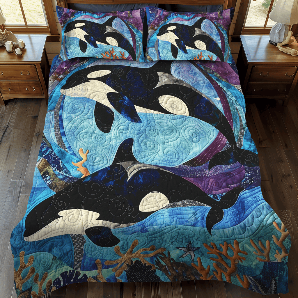 Coral Constellation 3-Piece Bedding Set