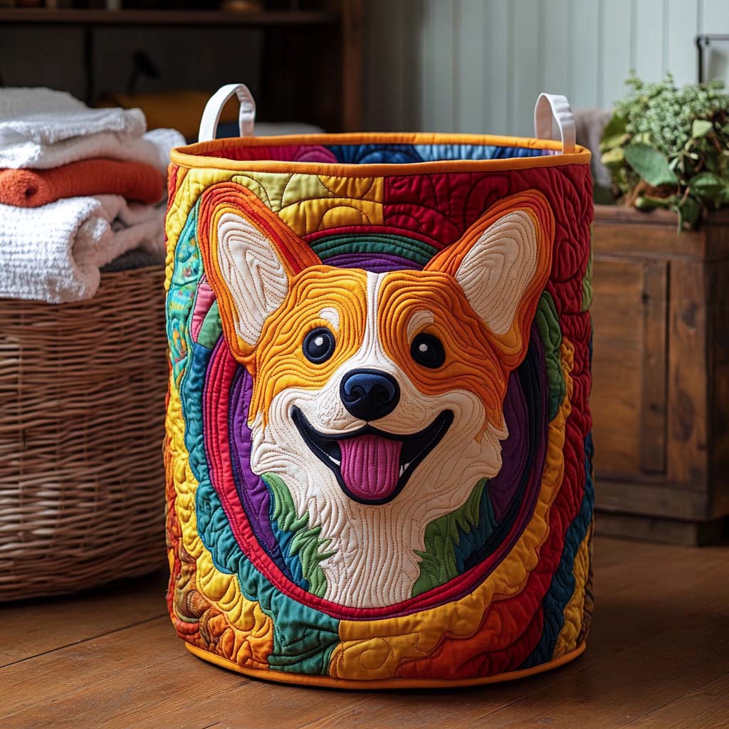 Corgi Colours Laundry Basket