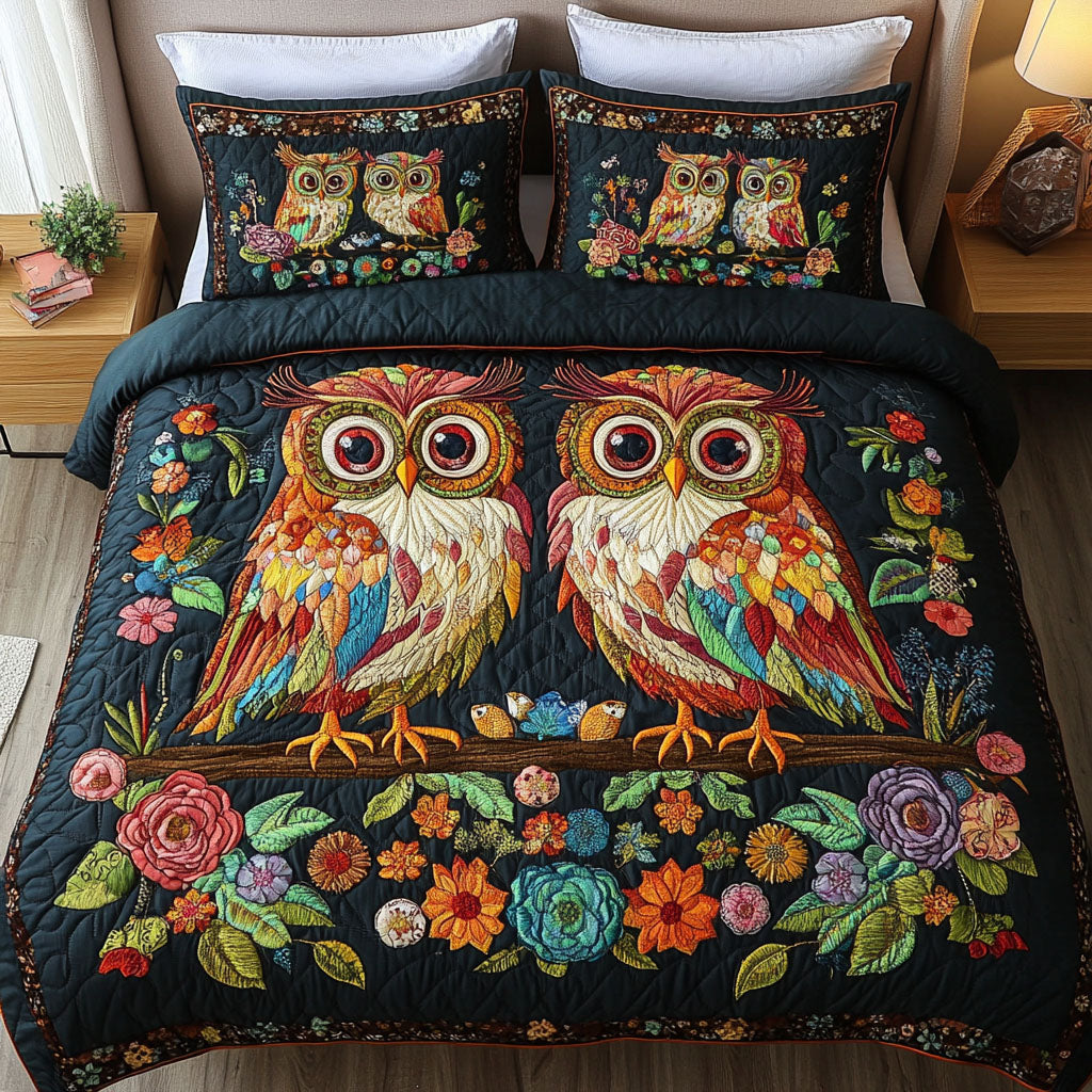 Eternal Feathers 3-Piece Bedding Set