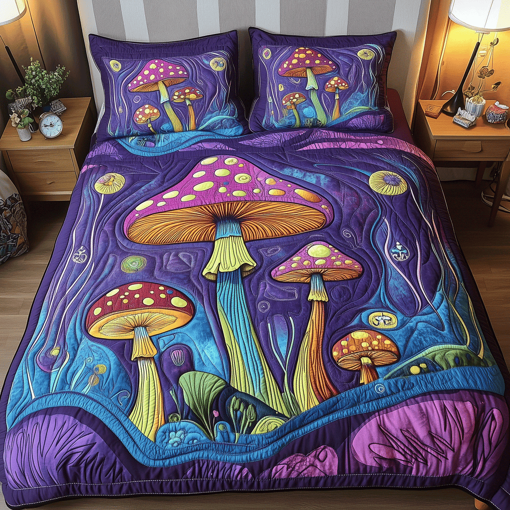 Fanciful Fungi 3-Piece Bedding Set