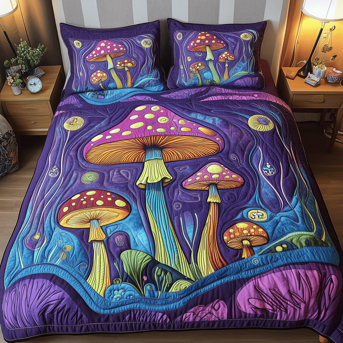 Fanciful Fungi 3-Piece Bedding Set