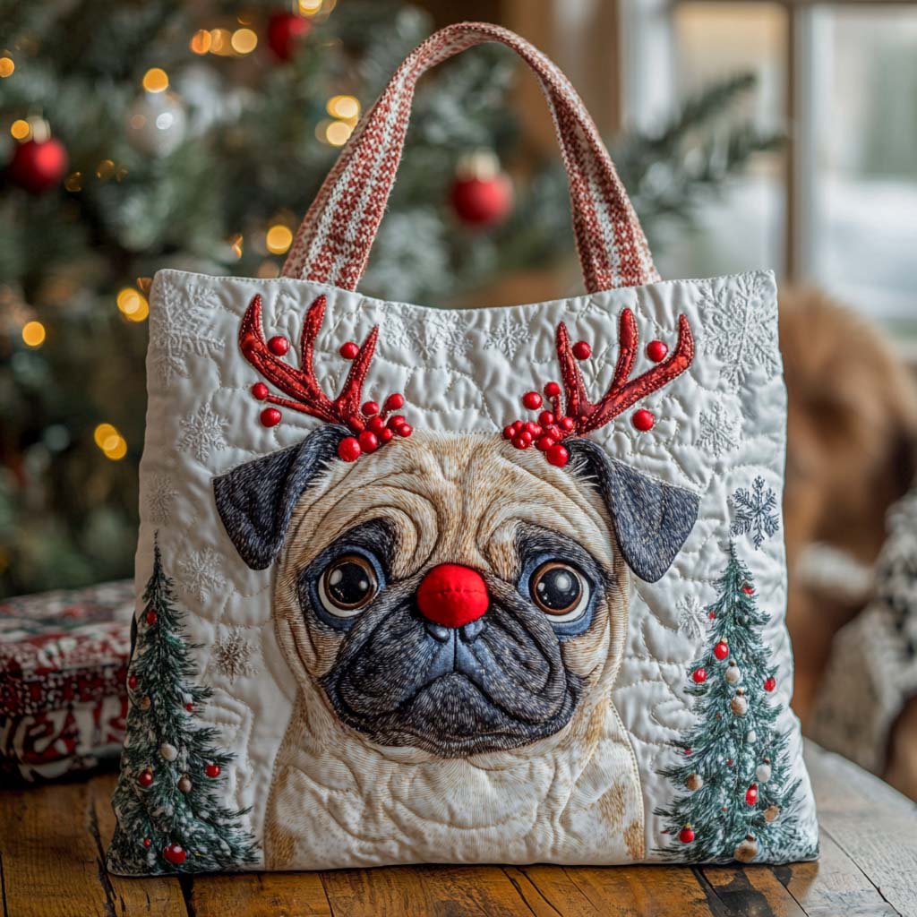Högtid Reindeer Mops Tygkasse