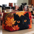 Joyful Kitten Quiltad sminkväska