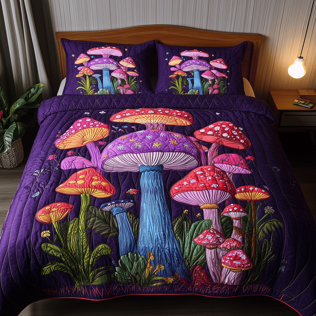 Magic Mushroom 3-Piece Bedding Set