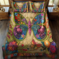 Mandala Butterflies 3-Piece Bedding Set