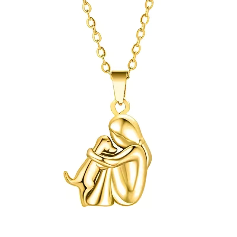 Susan Jewellery | Halsband med hund i famnen