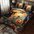 Spooky Halloween Cat 3-Piece Bedding Set
