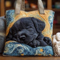 Starlight Svart Labrador Snooze Tygkasse