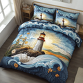 Wave Keeper – quiltat sängöverkast, 3 delar