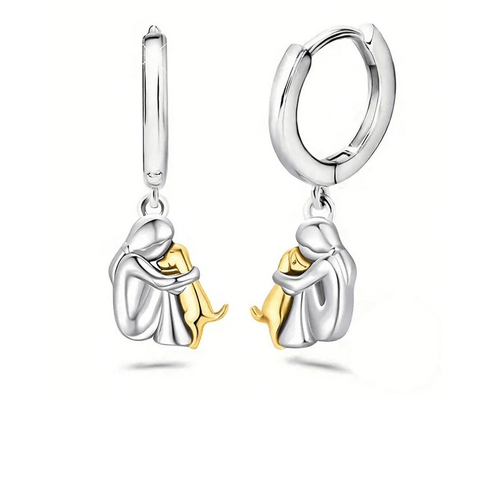 Fortuna – halsband med hundmotiv och matchande örhängen