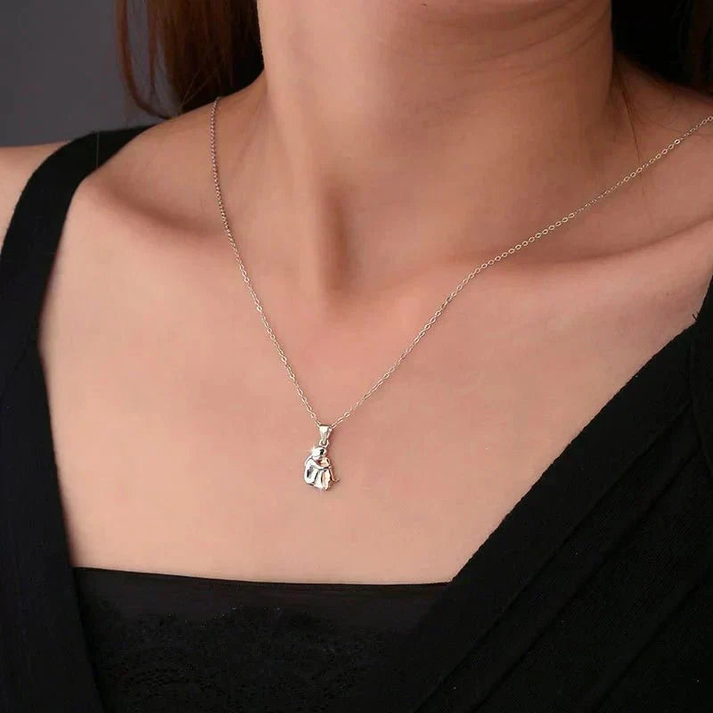 Fortuna – halsband med hundmotiv och matchande örhängen