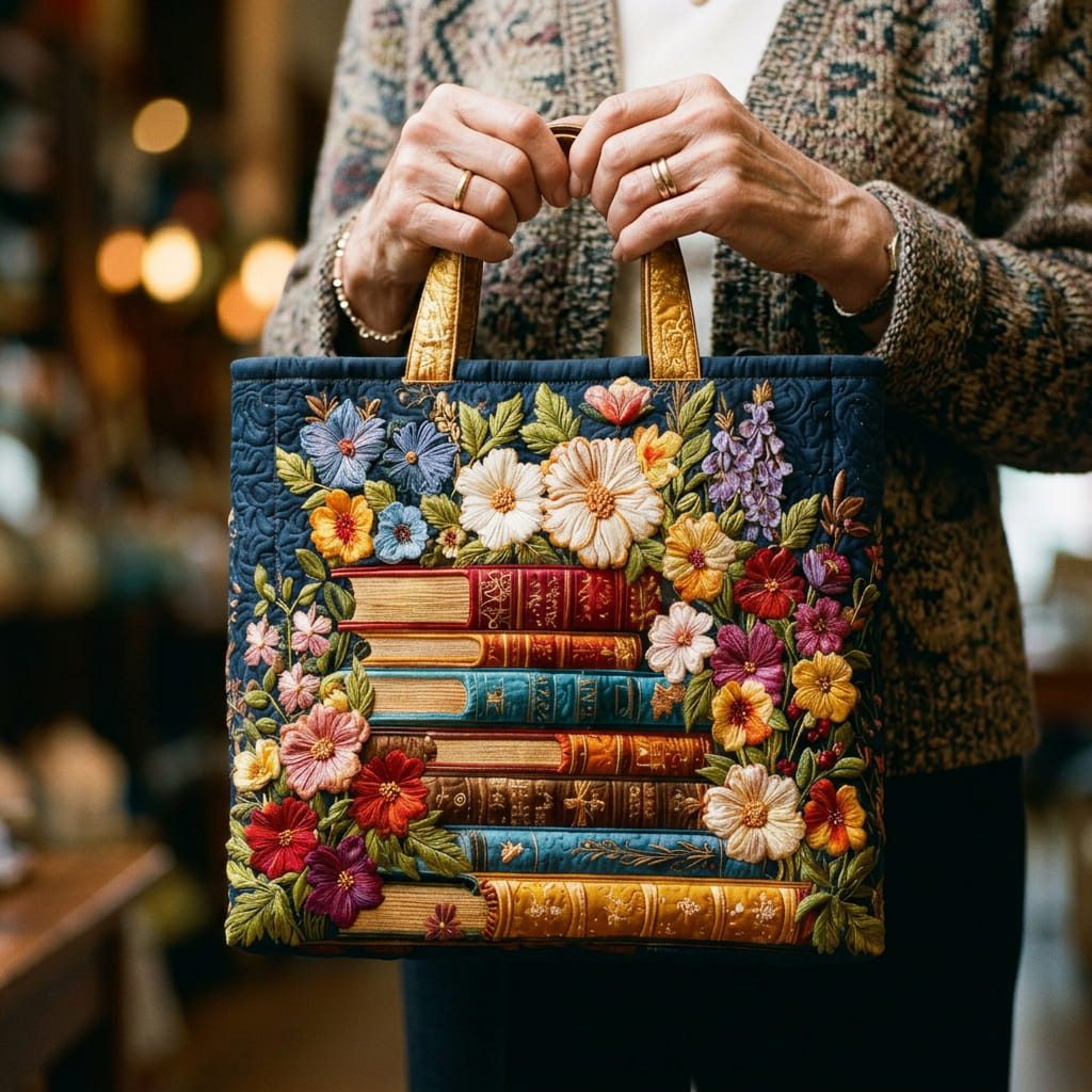Artisan Blommig Print Tygkasse