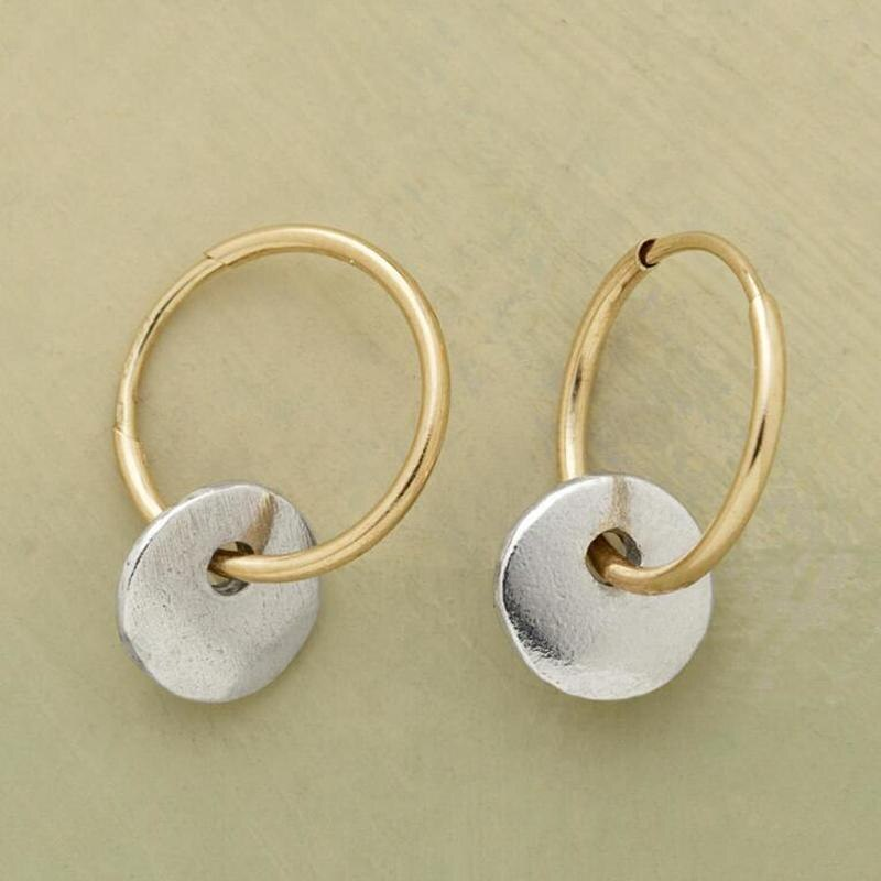 Handgjorda eleganta ringörhängen