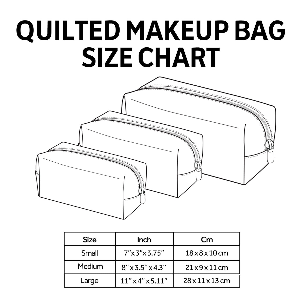 Adorable Kitty Quiltad sminkväska
