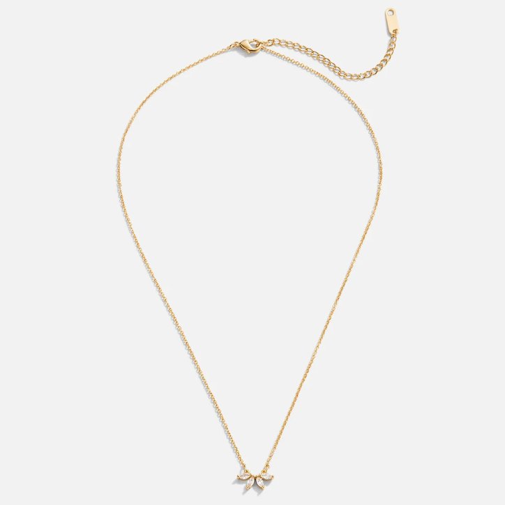 Omelia – halsband med kristallblad